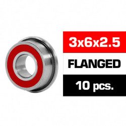 3x6x2.5mm KIT RODAMIENTOS \HS\" FLANGED TAPAS GOMA (10u.)"