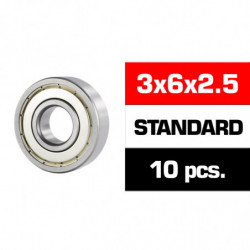 3x6x2.5mm KIT RODAMIENTOS \HS\" TAPAS METALICAS (10u.)"