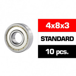 4x8x3mm KIT RODAMIENTOS \HS\" TAPAS METALICAS (10u.)"