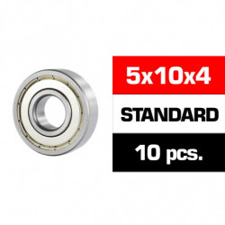 5x10x4mm KIT RODAMIENTOS \HS\" TAPAS METALICAS (10u.)"