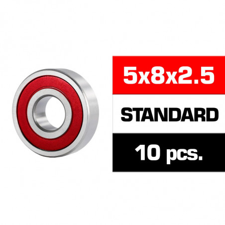5x8x2.5mm KIT RODAMIENTOS \HS\" TAPAS GOMA (10u.)"