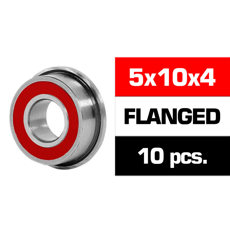 5x10x4mm KIT RODAMIENTOS \HS\" FLANGED TAPAS GOMA (10u.)"