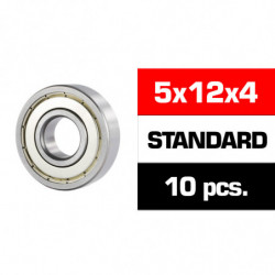 5x12x4mm KIT RODAMIENTOS \HS\" TAPAS METALICAS (10u.)"