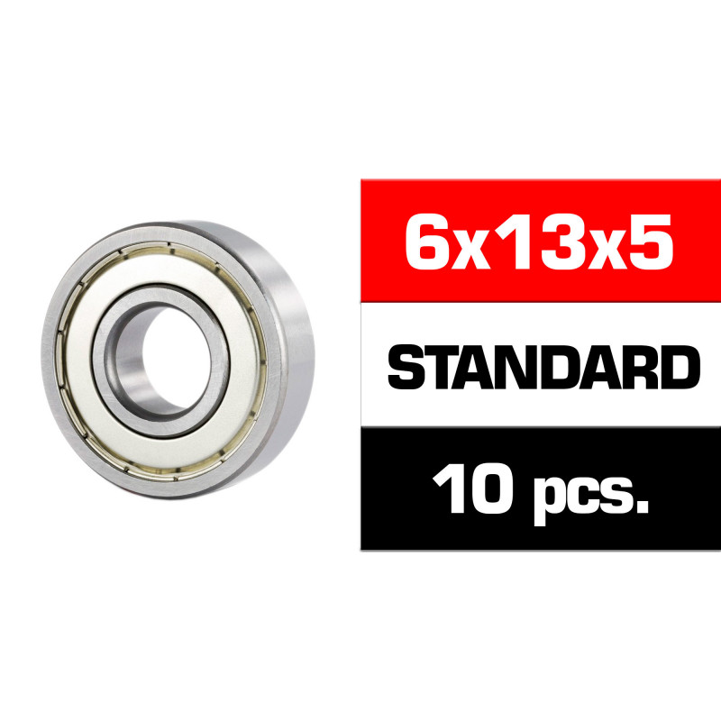 6x13x5mm KIT RODAMIENTOS \HS\" TAPAS METALICAS (10u.)"