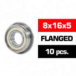 8x16x5mm FLANGED KIT RODAMIENTOS \HS\" TAPAS METALICAS (10u.)"