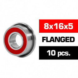 8x16x5mm FLANGED KIT RODAMIENTOS \HS\"  TAPAS GOMA (10u.)"