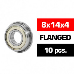 8x14x4mm KIT RODAMIENTOS \HS\" FLANGED TAPAS METALICAS (10u.)"