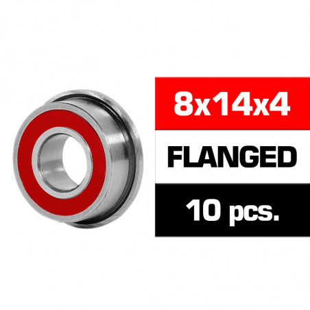 8x14x4mm KIT RODAMIENTOS \HS\" FLANGED TAPAS GOMA (10u.)"