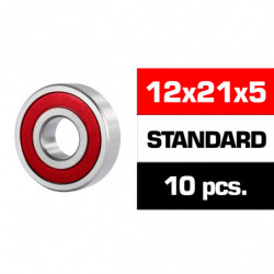 12x21x5mm KIT RODAMIENTOS \HS\" TAPAS GOMA (10u.)"