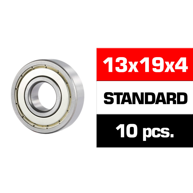 13x19x4mm KIT RODAMIENTOS \HS\"  TAPAS METALICAS (10u.)"