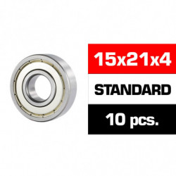 15x21x4mm KIT RODAMIENTOS \HS\" TAPAS METALICAS (10u.)"