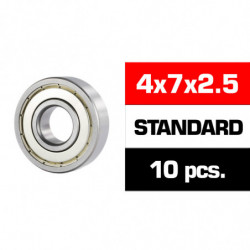 4x7x2.5mm KIT RODAMIENTOS \HS\" TAPAS METALICAS (10u.)"