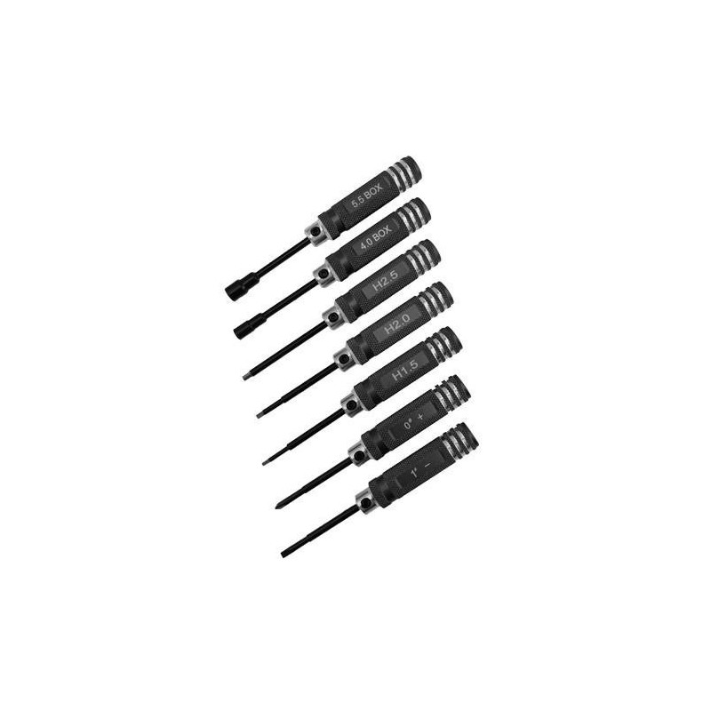 SET MINI DESTORNILLADORES (Allen1.5/2.0/2.5mm/Phillips 0 + / Plano 1 - / Tubo 4.0/5.5mm)