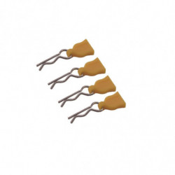 CLIPS DE CARROCERIA CON TIRADOR DE GOMA AMARILLO (4u)