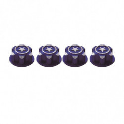 TUERCAS DE RUEDA CIEGAS 17mm TRAXXAS AZUL (4u)