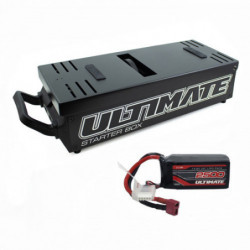 COMBO CAJA ARRANCADORA CON BATERIA 14.8V 2500mAh 20C ULTIMATE RACING.