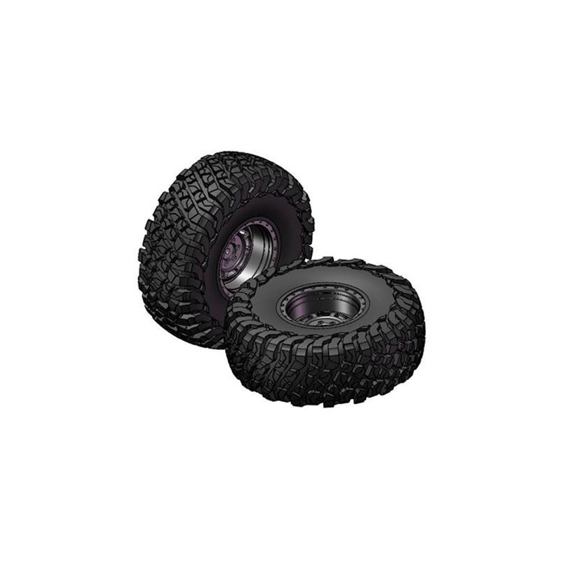 JUEGO RUEDA 2.2 COMPLETA NEGRA (2u.) 18000