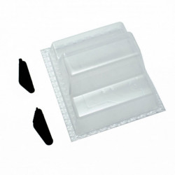 ALERONES LEXAN TRAPECIOS DEL. MBX8 CON SOPORTES NEGROS (2+2)