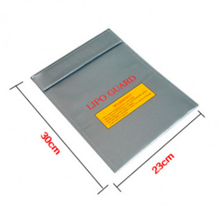 BOLSA DE SEGURIDAD BATERIAS LIPO 230x300mm