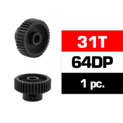 PIÑON 64DP - 31T - ACERO HSS - DIAMETRO 3,17m