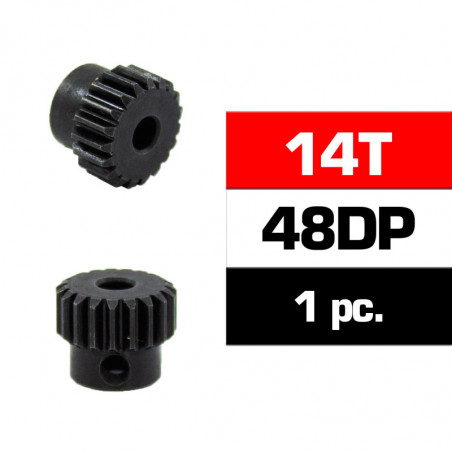 PIÑON 48DP - 14T - ACERO HSS - DIAMETRO 3,17m
