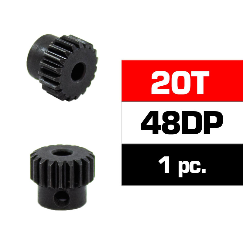 PIÑON 48DP - 20T - ACERO HSS - DIAMETRO 3,17m