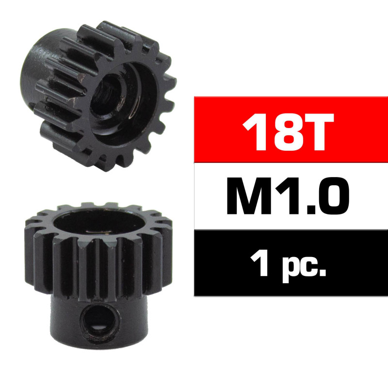 PIÑON M1.0 -18T - ACERO HSS - DIAMETRO 5,0m