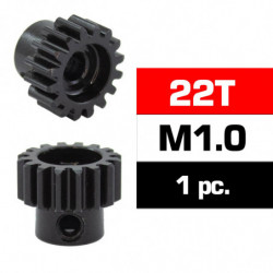 PIÑON M1.0 -22T - ACERO HSS - DIAMETRO 5,0m