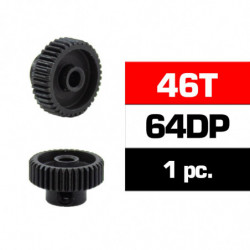 PIÑON 64DP - 46T - ACERO HSS - DIAMETRO 3,17m