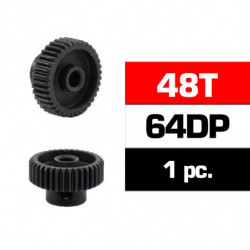 PIÑON 64DP - 48T - ACERO HSS - DIAMETRO 3,17m