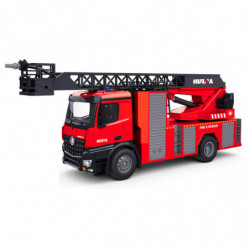 CAMION DE BOMBEROS CON ESCALERA Y CAÑON DE AGUA HUINA 1561 1/14 2.4GHZ