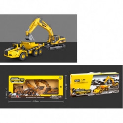 EXCAVADORA + BUMPER HUINA 1611 1/50 ESTATICA