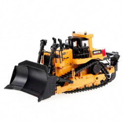 BULLDOZER CON CADENA HUINA 1700 1/50 METALLICA ESTATICA