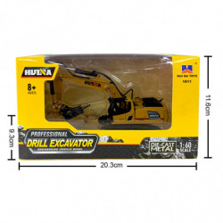 EXCAVADORA CON MARTILLO HUINA 1811 1/60 ESTATICA