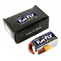 TATTU FUNFLY SERIES 1550 mha 14.8V 100C 4S1P WITH XT60 - TAA15504S10X6