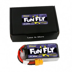 TATTU FUNFLY SERIES 1300 mAh 11.1V 100C 3S1P WITH XT60-TAA13003S10X6