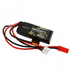 GENS ACE 300 mha 7.4V 35C 2S1P AIRSOFT GUN WITH XTJST-SIP - GEA3002S35J