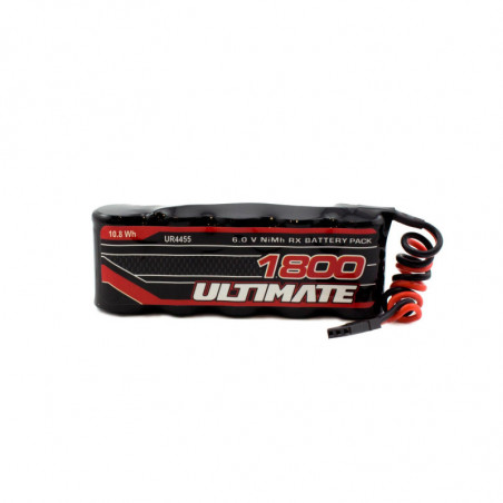 Batería ULTIMATE NiMh RECEPTOR PLANA 6.0v. 1800mAh Conexión
