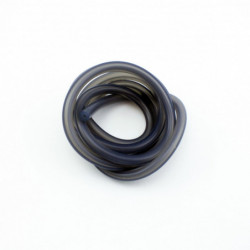 TUBO SILICONA NEGRO TRANSLUCIDO 1 m.