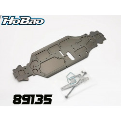 Chasis H9 PRO CNC Tras.+4 aluminio 7075 para Hobao Hyper9