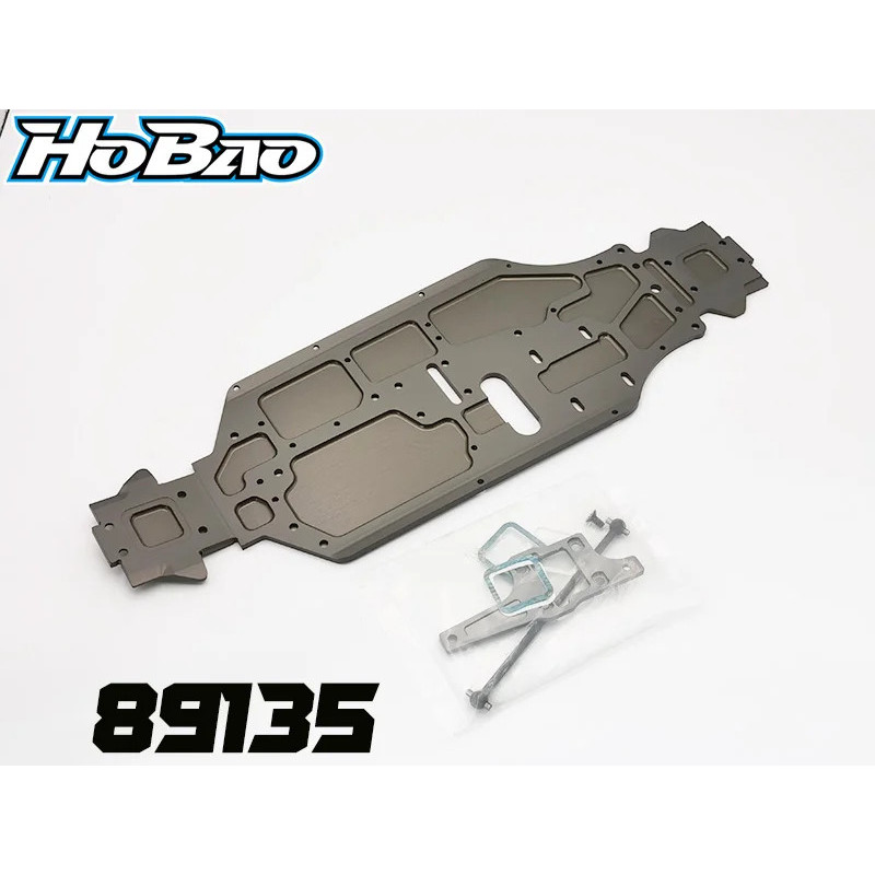 Chasis H9 PRO CNC Tras.+4 aluminio 7075 para Hobao Hyper9