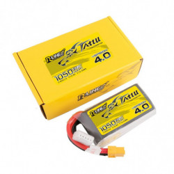 TATTU R-LINE VERSION 4.0 1050 mha 14.8V 60C 4S1P WITH XT60 - TAA10504S13X6