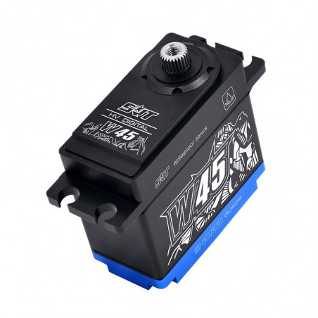 SERVO SRT W45 HV DIGITAL WATERPROOF CAJA METALICA 45KG 0.18S 1/8 CRAWLER TRAXXAS
