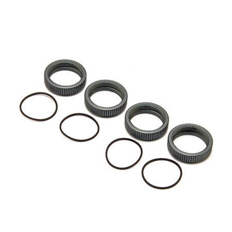 Tuercas precarga CNC 7075 amortiguador 20mm x4 uds. - SS - VS - VS2