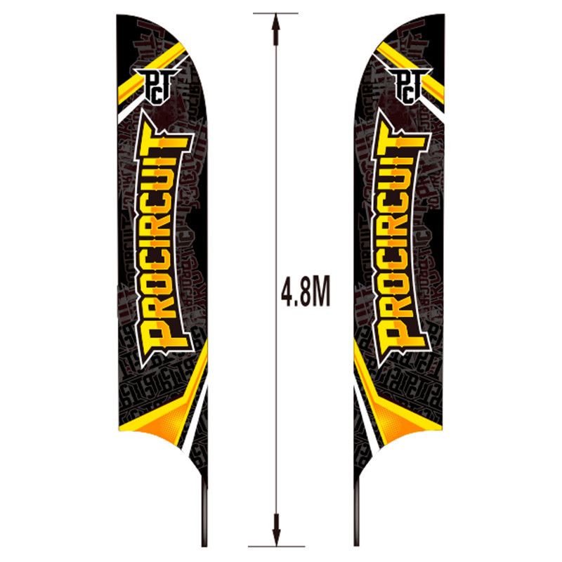 BANDERA PROCIRCUIT 4,8 M + PICA DE ACERO