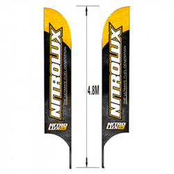 BANDERA NITROLUX 4,8 M + PICA DE ACERO + BOLSA