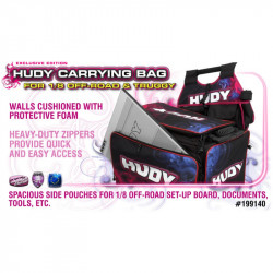 HUDY 1/10 & 1/8 CARRYING BAG + TOOL BAG - EXCLUSIVE EDITION