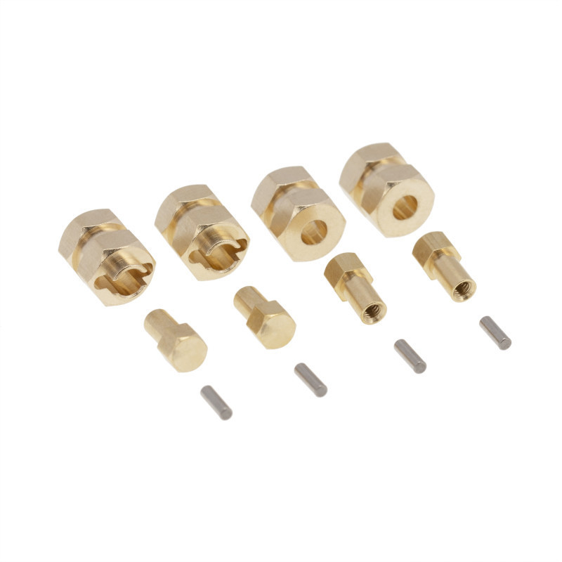 ADAPTADOR LLANTA BRONCE AXIAL SCX24 4MM (4u)