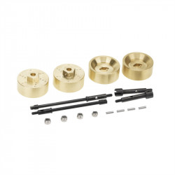 TAPA PORTICOS BRONCE + EJES  AXIAL SCX24 6mm (4u)