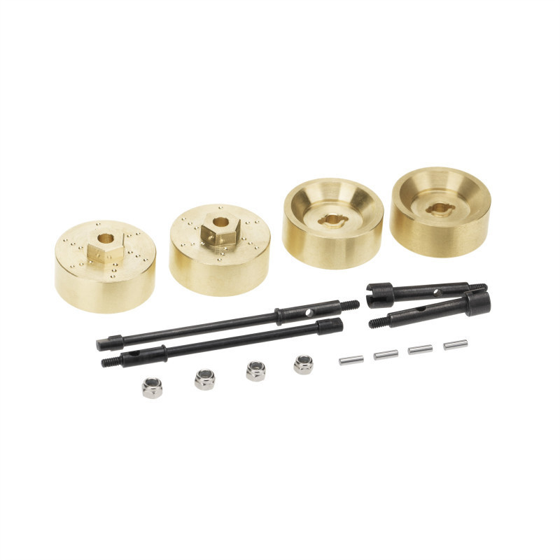 TAPA PORTICOS BRONCE + EJES  AXIAL SCX24 6mm (4u)